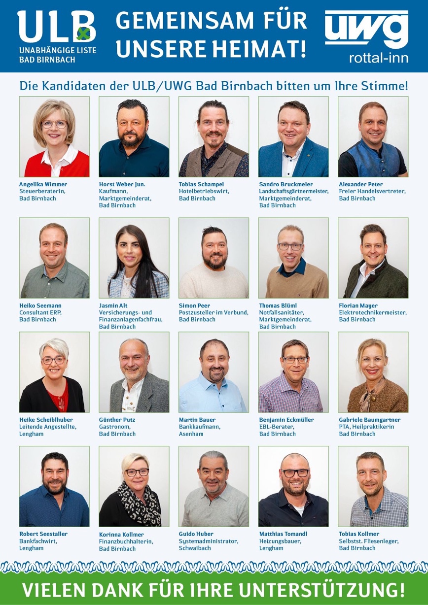 Hier die Kandidaten !